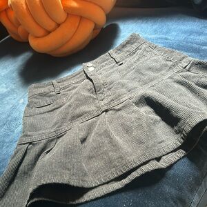 PACSUN Black Corduroy Mini Skirt Size 23